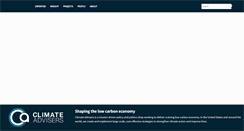 Desktop Screenshot of climateadvisers.com