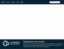 Tablet Screenshot of climateadvisers.com